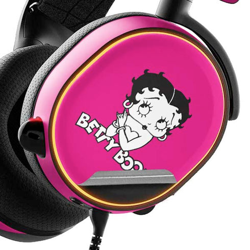 Betty Boop Pink Background SteelSeries Arctis 3 Skin